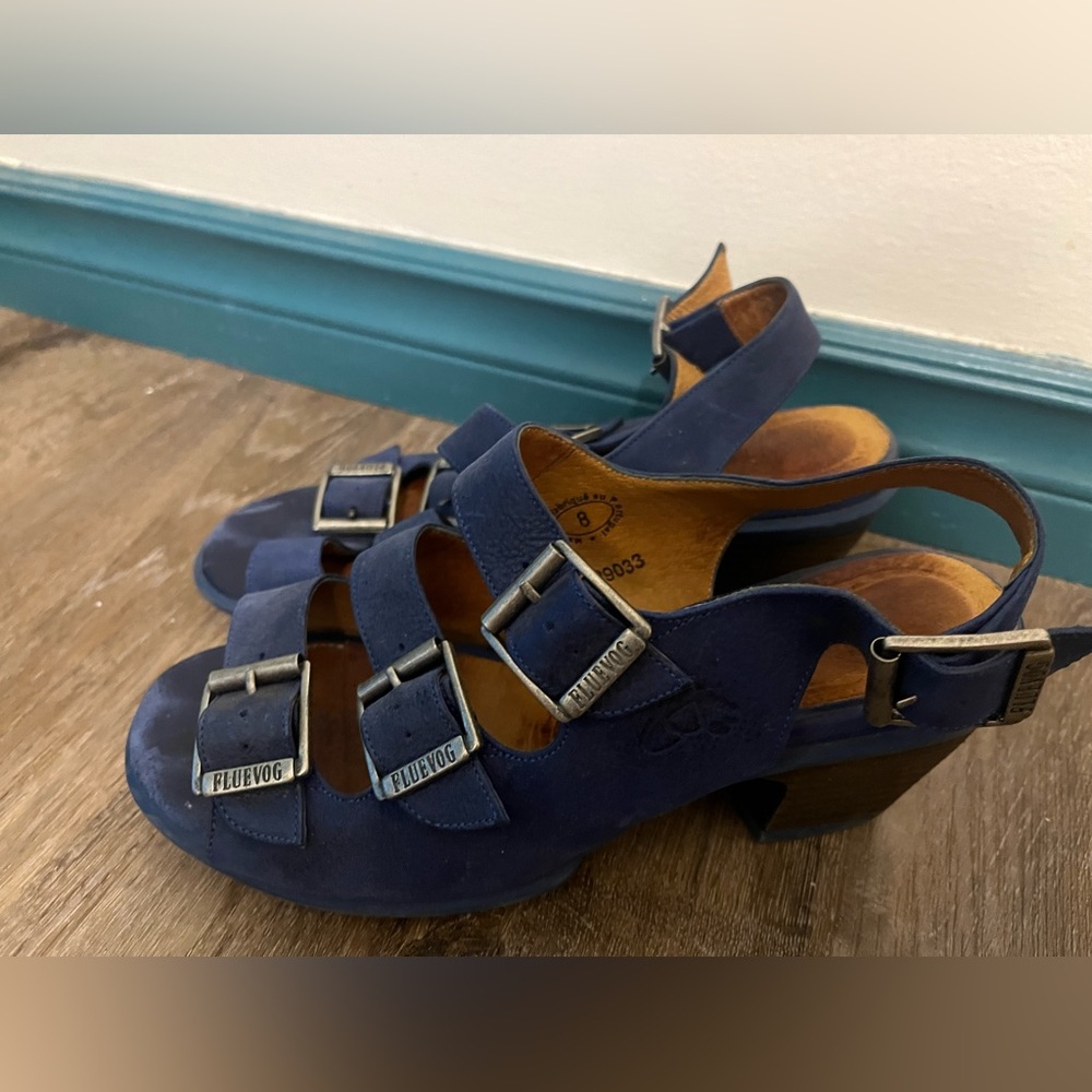 Hopefuls Sunny Fluevogs Navy Blue size 8